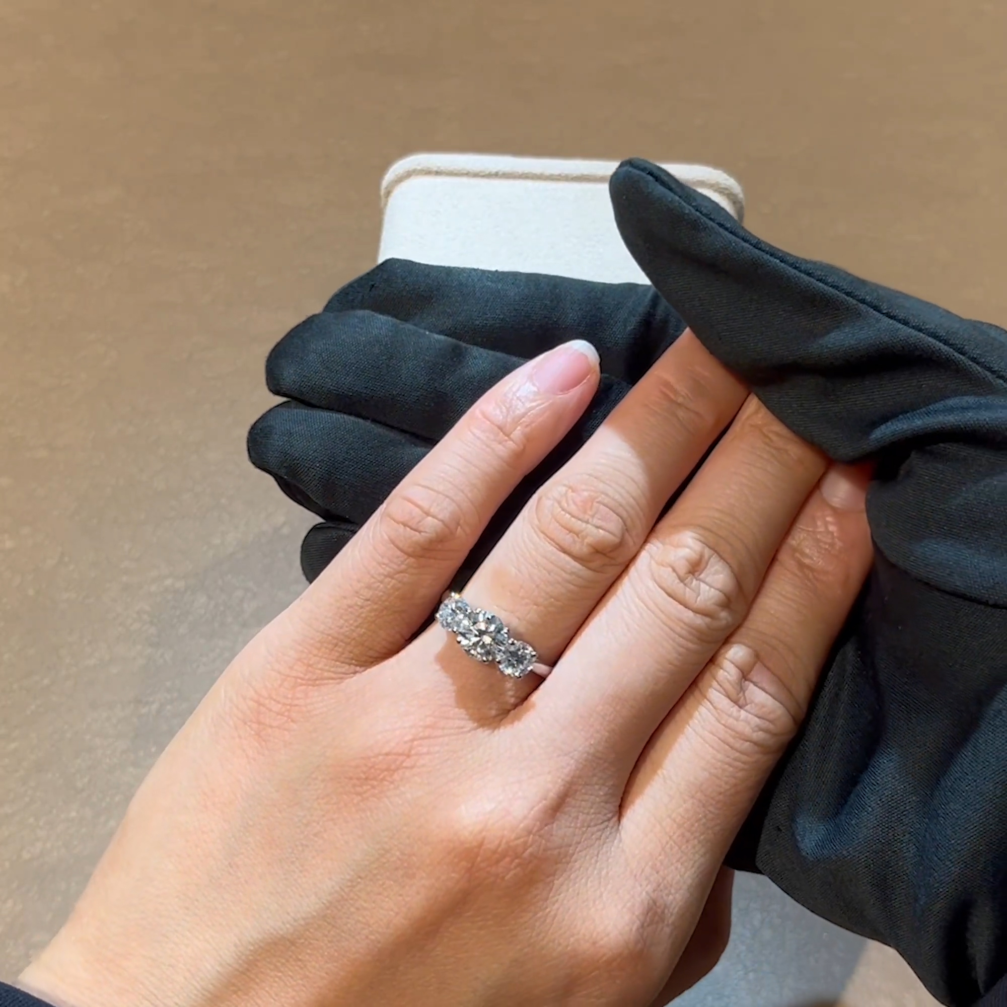 Trilogy Diamond Three Stone Ring